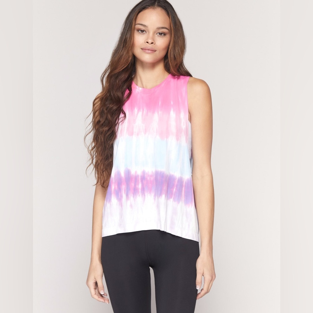Spiritual Gangster Active Flow Peace Tank Tie Dye